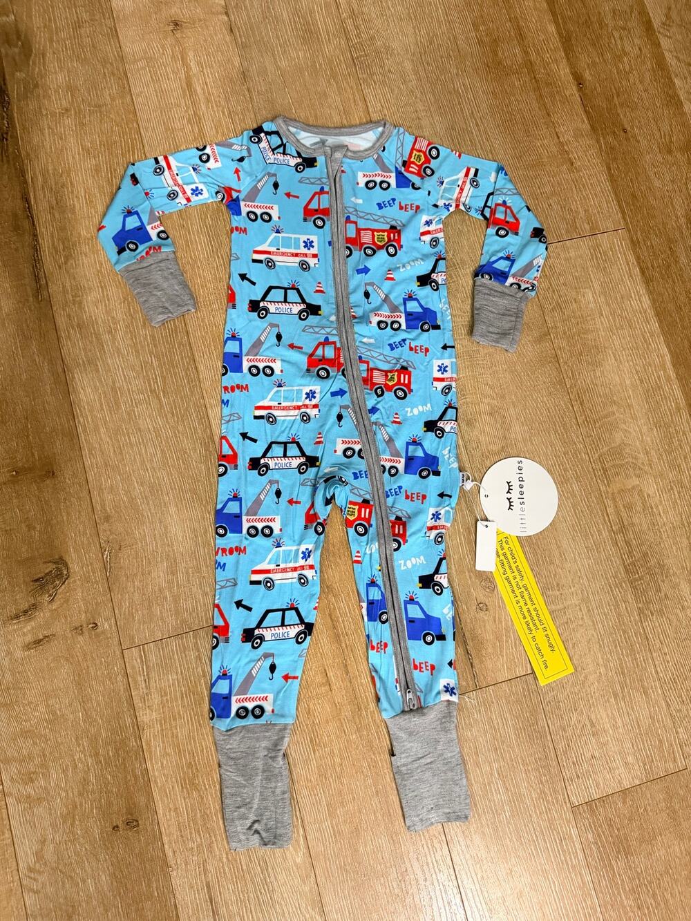 Little sleepers the the rescue zippy bamboo pajamas